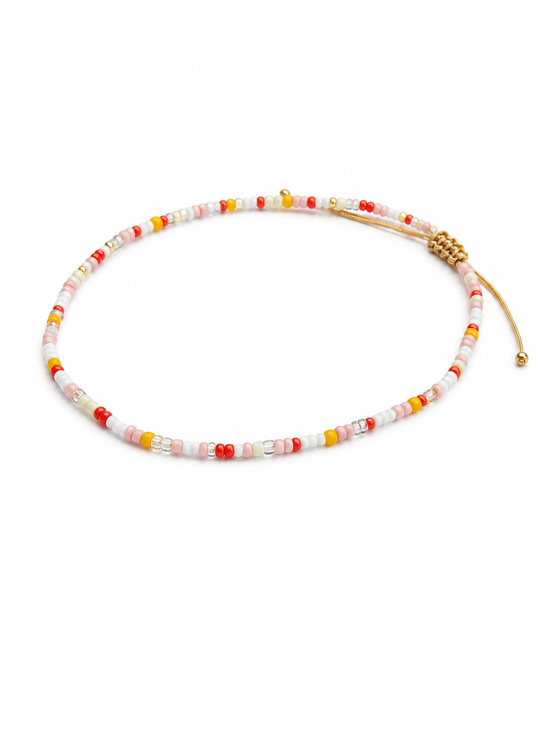 Brățară de picior cu miyuki Coral